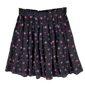 Frnch Womens Skirt Size S Floral Print A-line‎ Pull On Whimsigoth Cottagecore